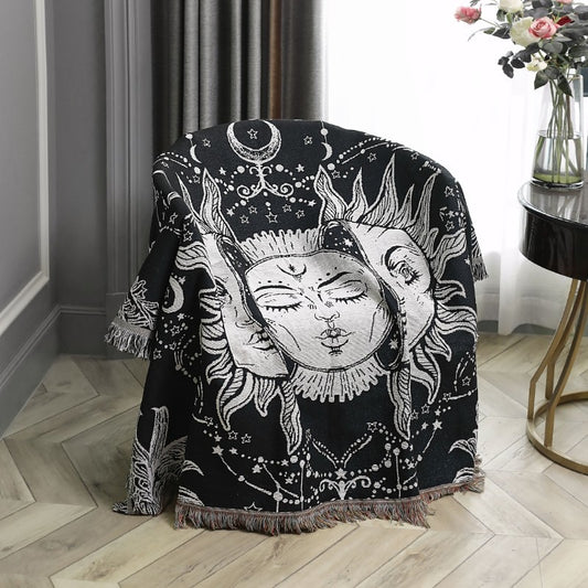 Sun Mandala Throw Blanket