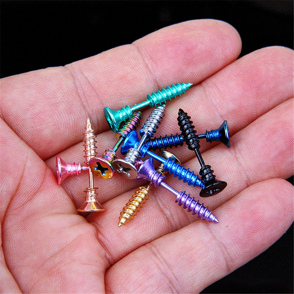 Screw Stud Earrings