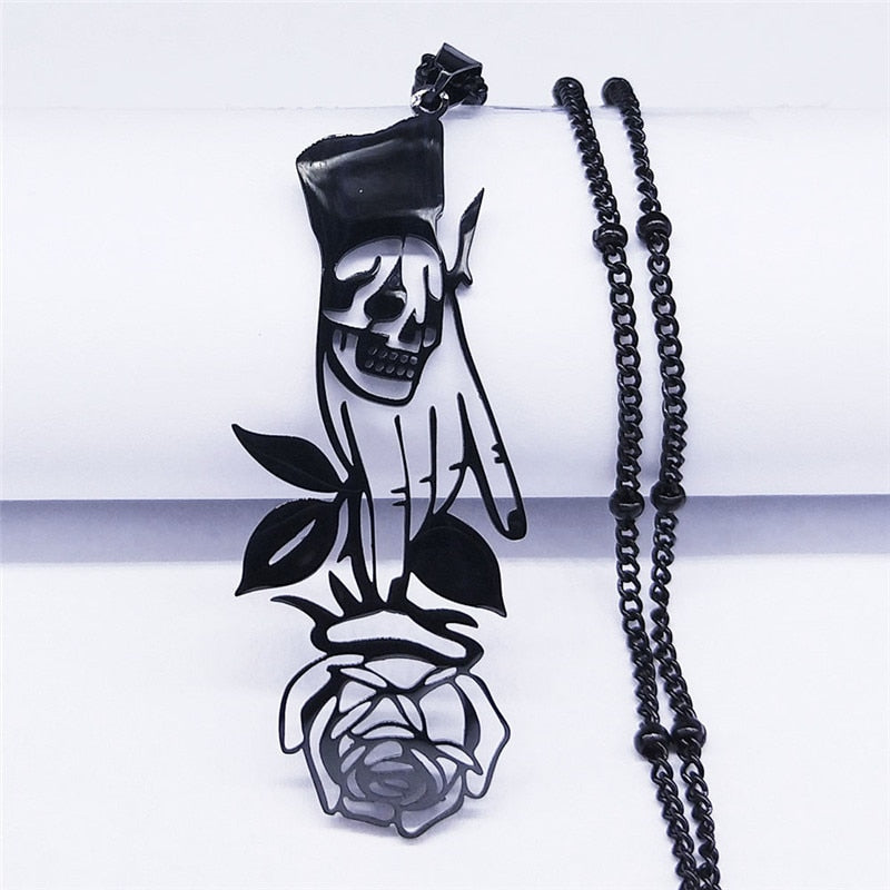 Rose Scythe Necklace