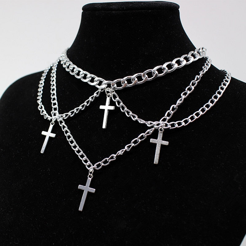 Chain Cross Choker