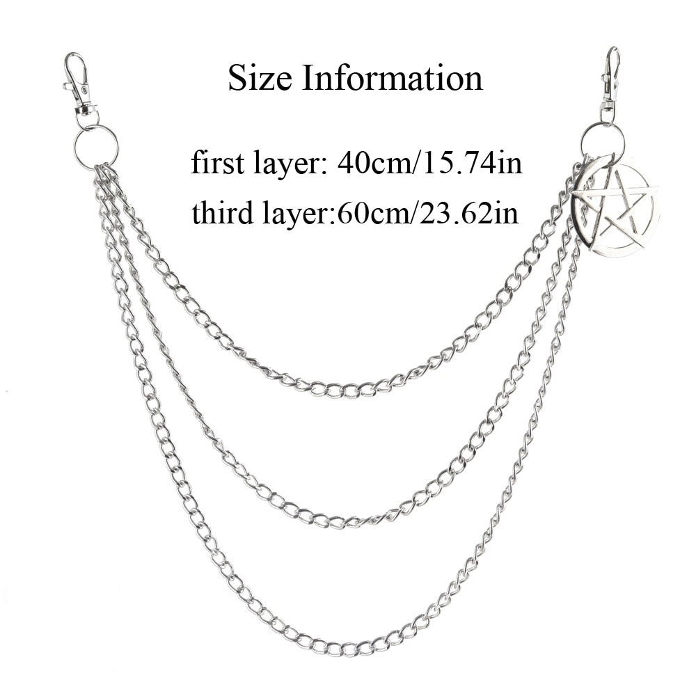 Pentagram Chain for Pants