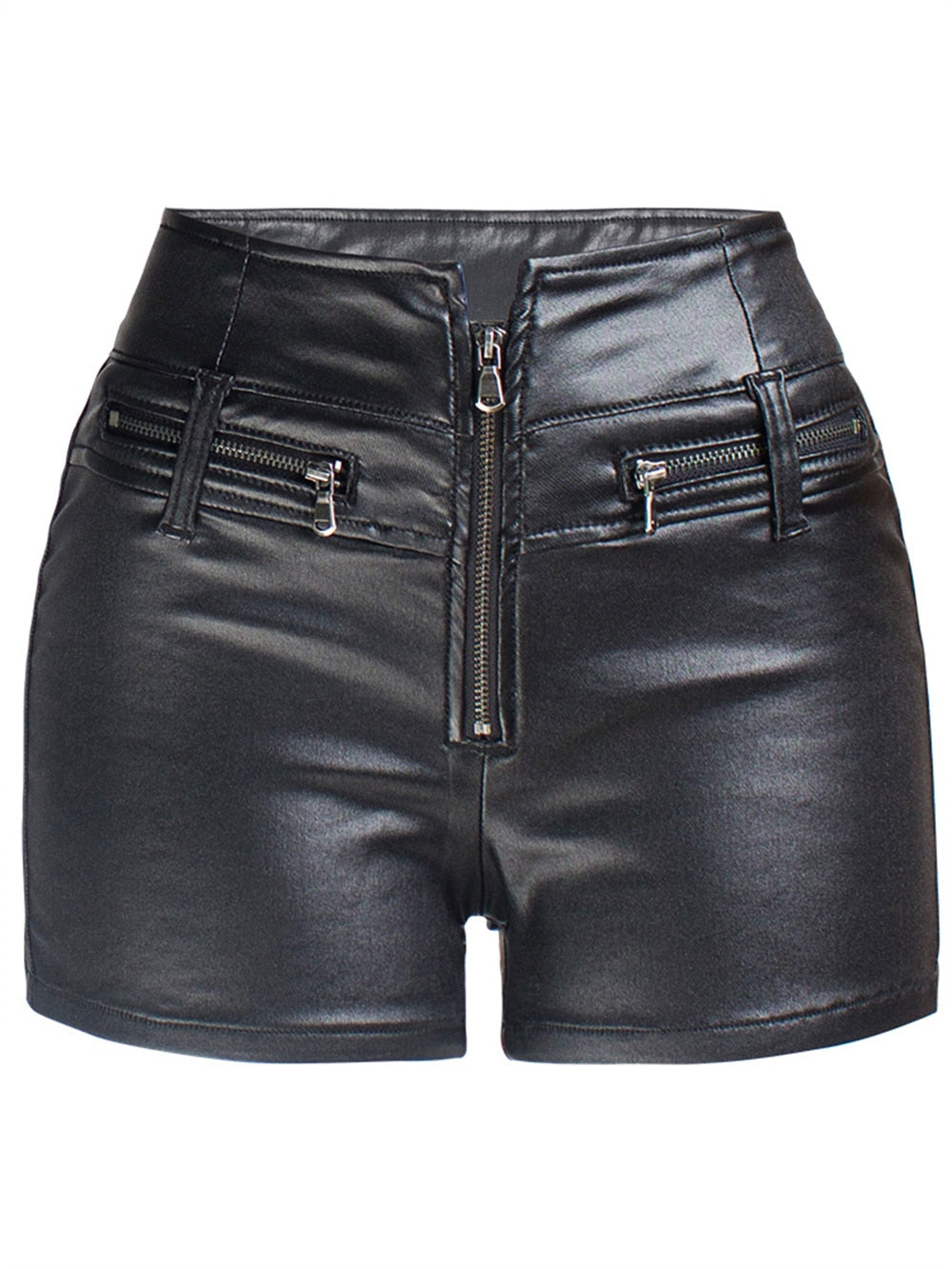 Faux Leather Shorts
