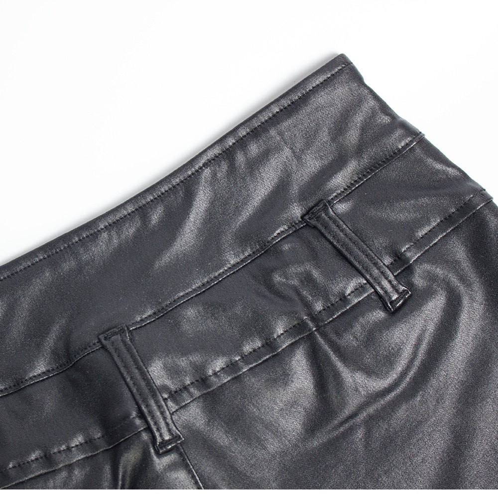 Faux Leather Shorts