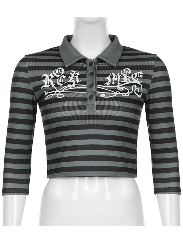 Striped Collared Tee