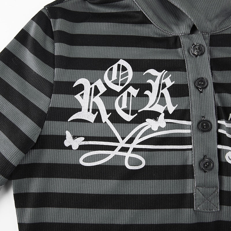 Striped Collared Tee