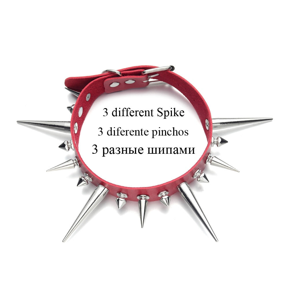 Long Spiked Choker