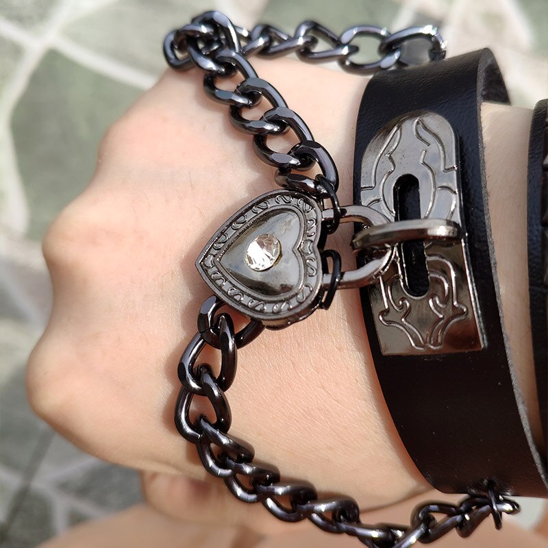 Set of Black Metal Bracelets