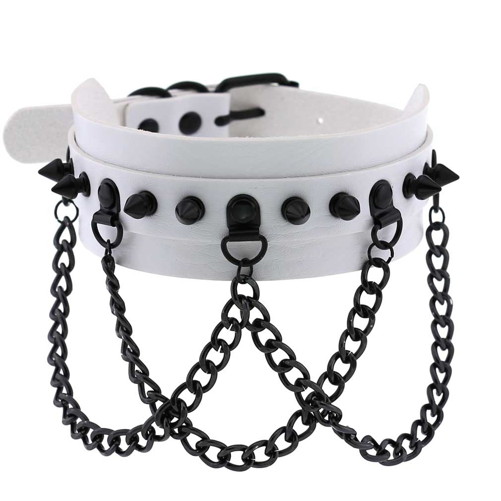 White Chain Chokers