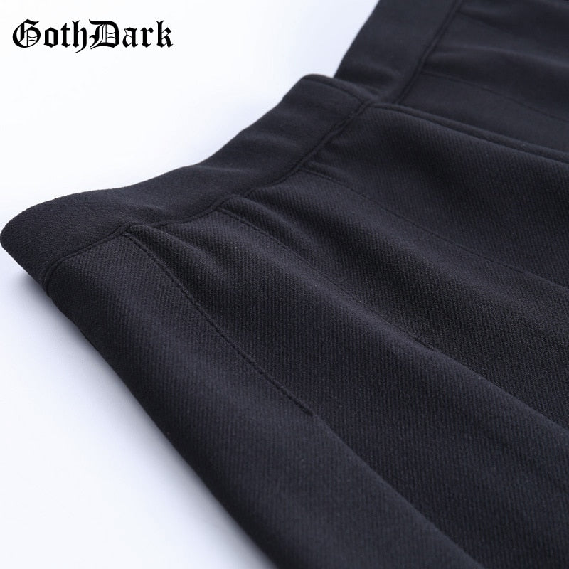 Cross Decal Pleated Skirt