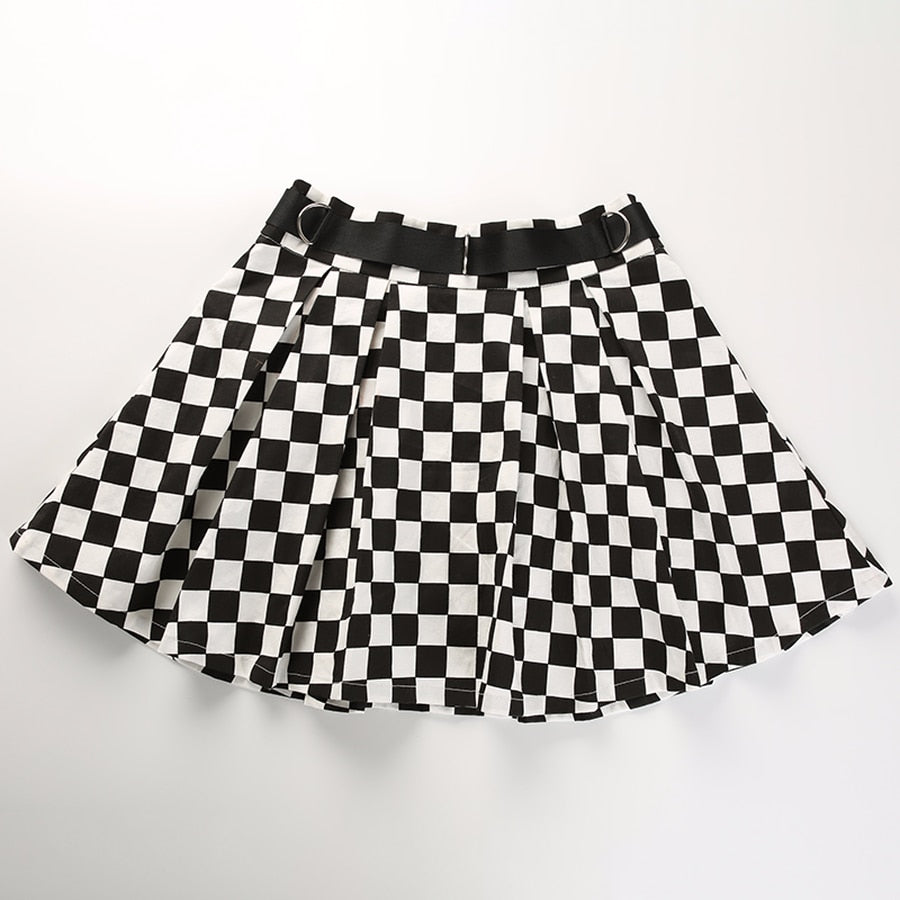 Checkerboard Mini Skirt