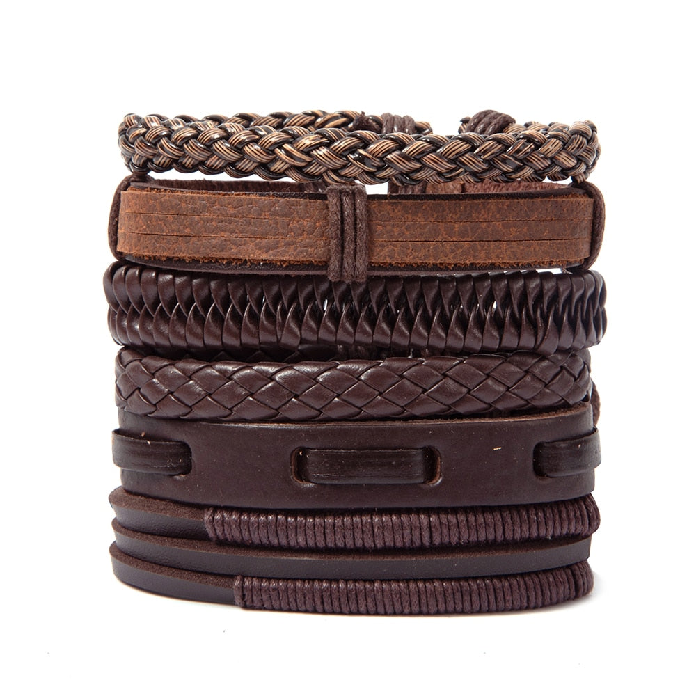 Variety of Stacked Bracelets