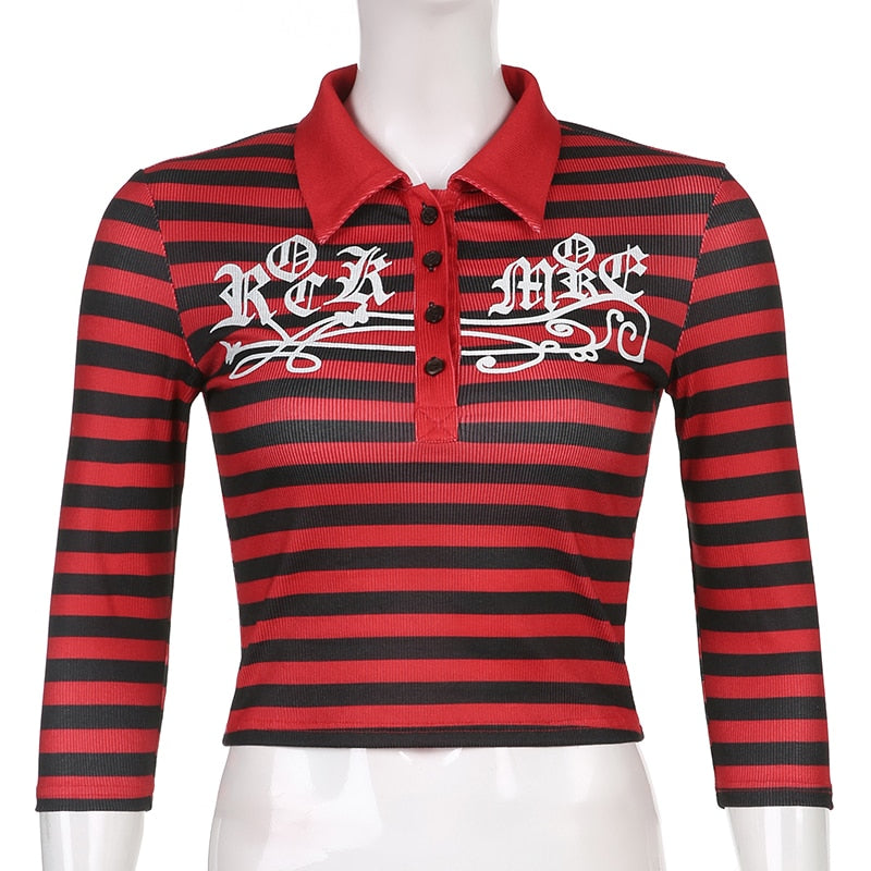 Striped Collared Tee
