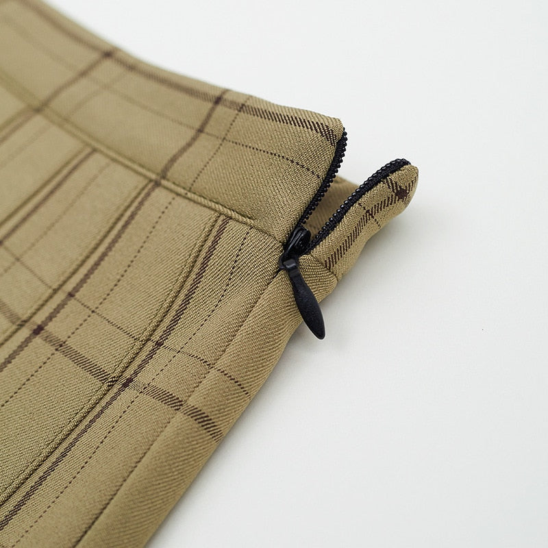 Variety of Grid Pleated Skirts