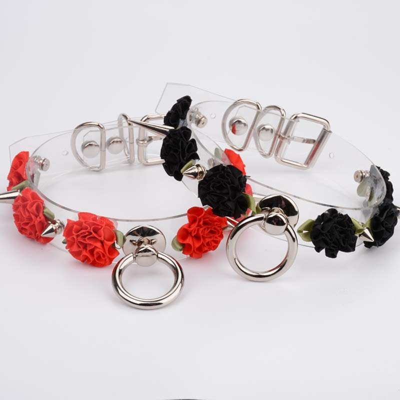 Spiked Rose Choker