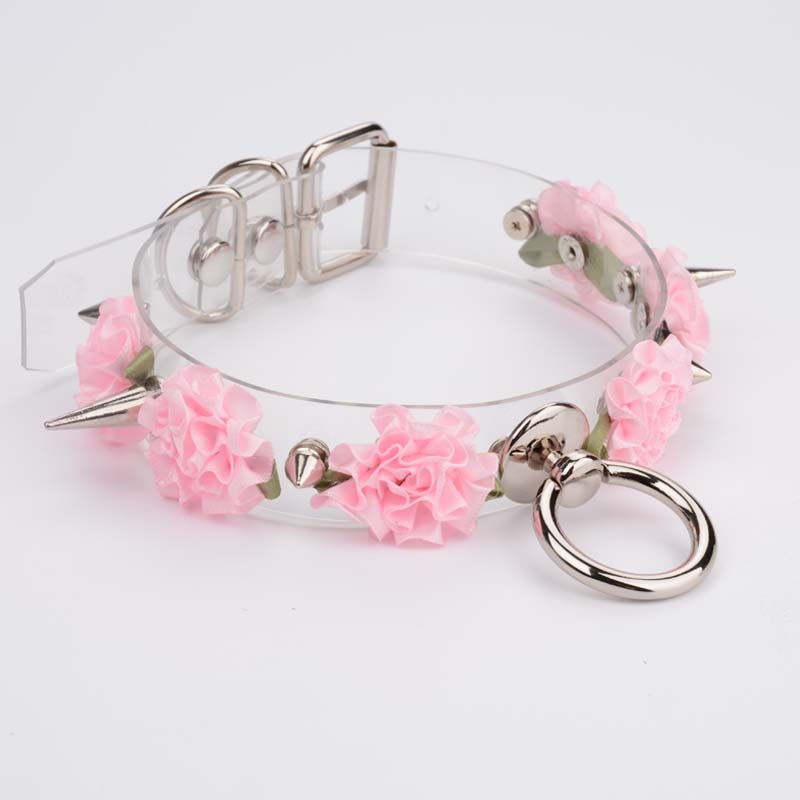 Spiked Rose Choker