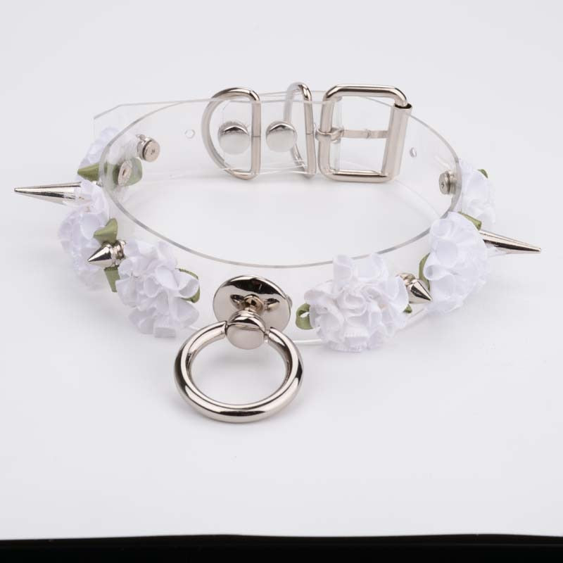 Spiked Rose Choker