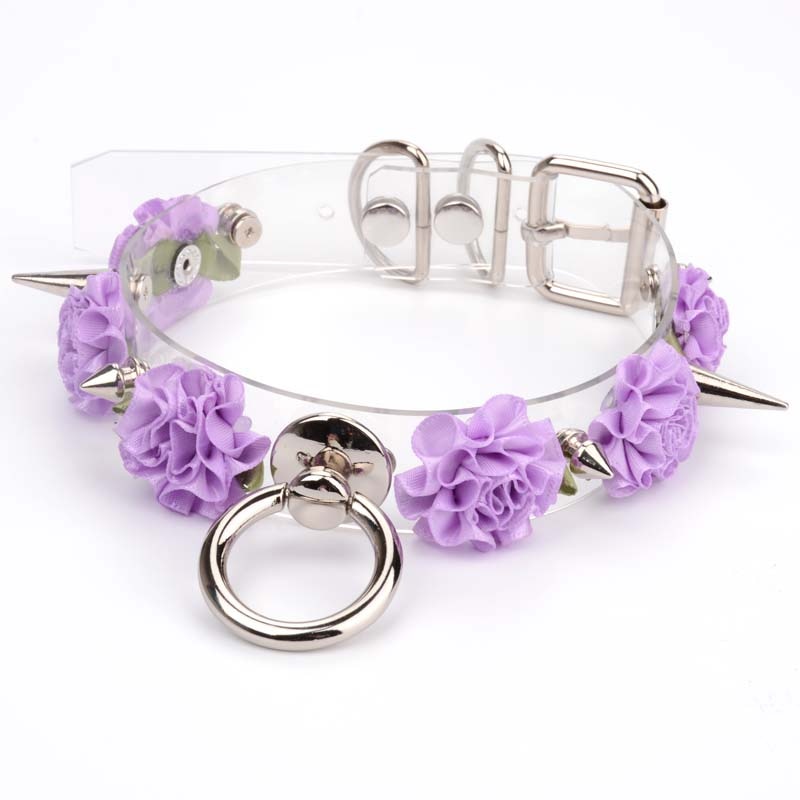 Spiked Rose Choker