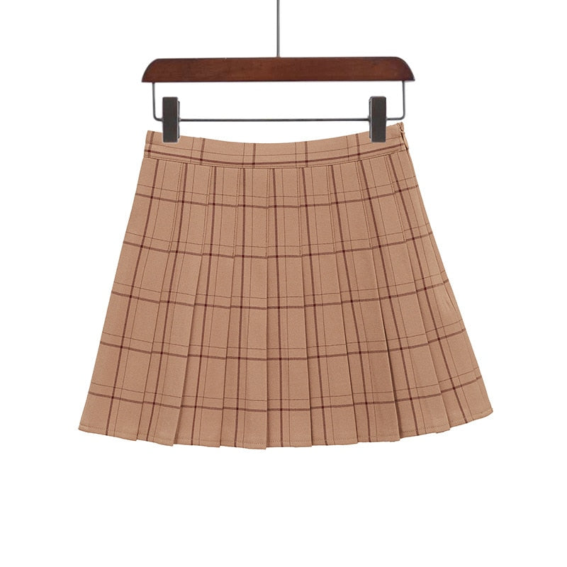 Variety of Grid Pleated Skirts