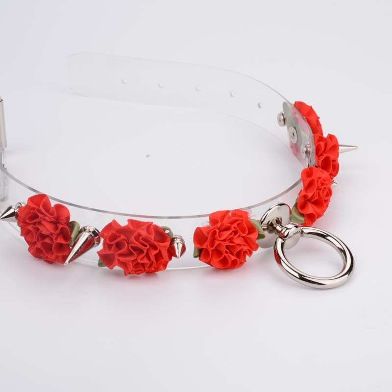 Spiked Rose Choker