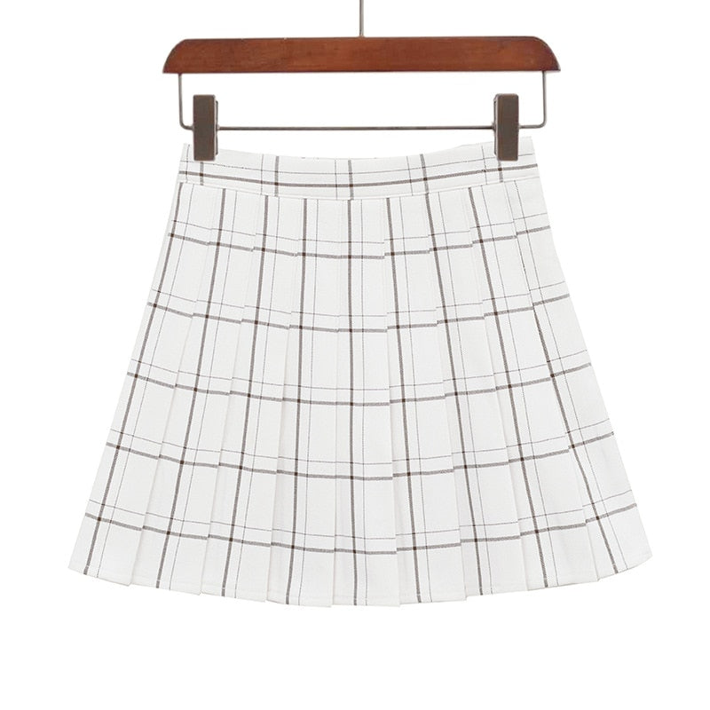 Variety of Grid Pleated Skirts