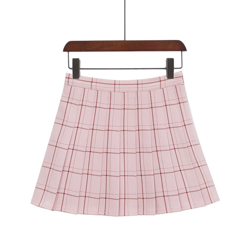 Variety of Grid Pleated Skirts