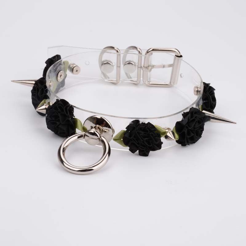 Spiked Rose Choker