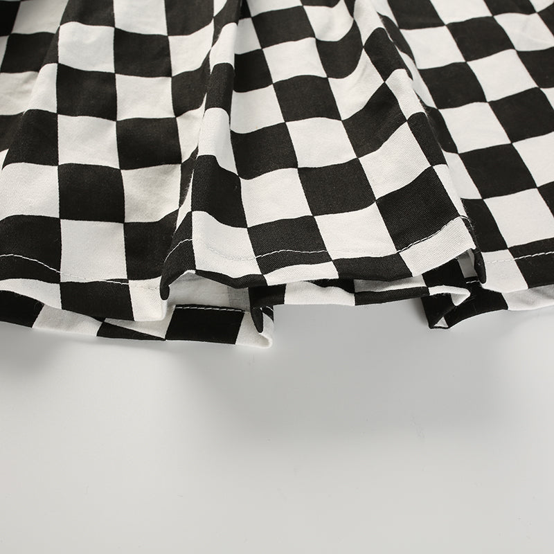 Checkerboard Mini Skirt