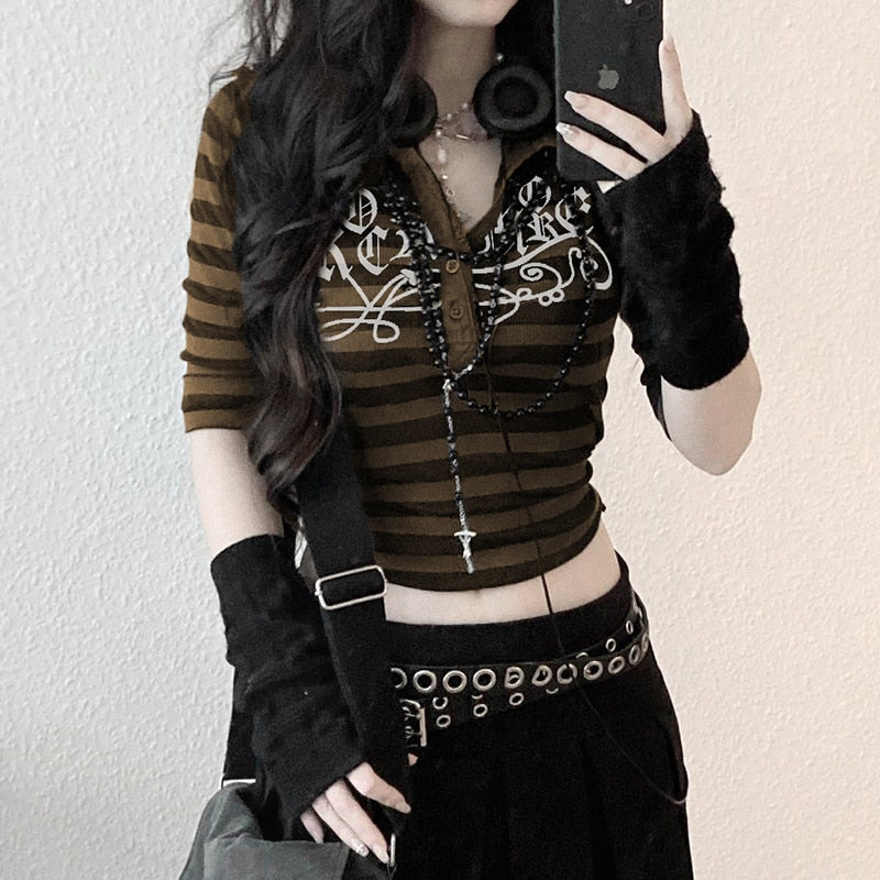 Striped Collared Tee