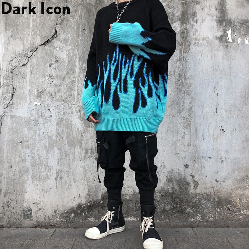 Blue Flame Sweater