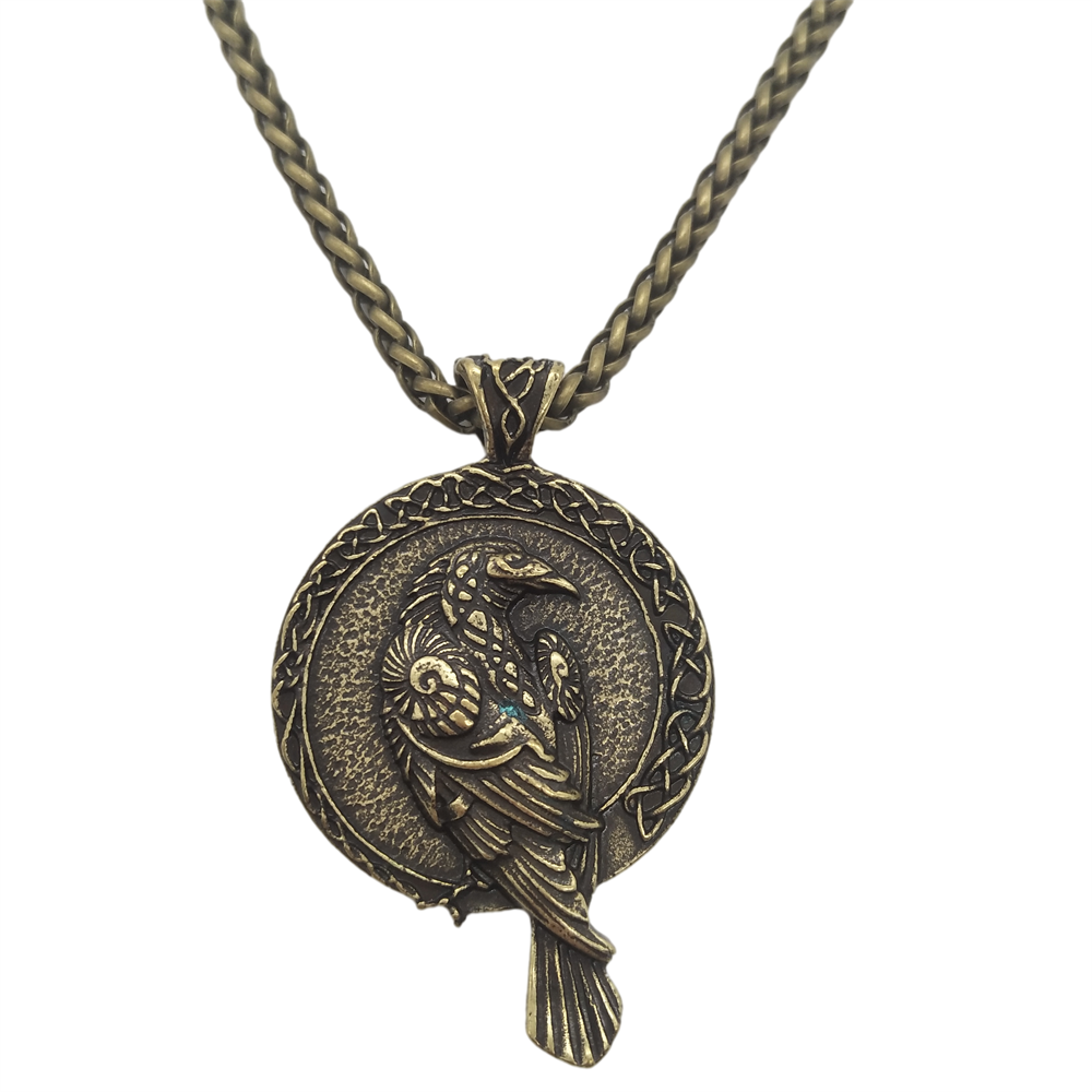 Raven Pendant Necklace