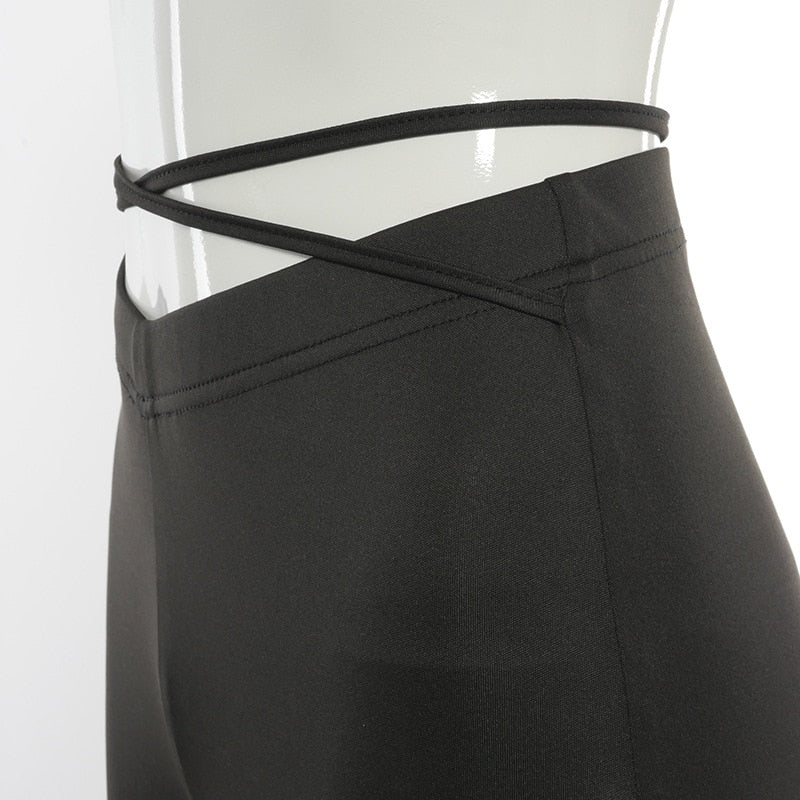 Flared V Waist Pants