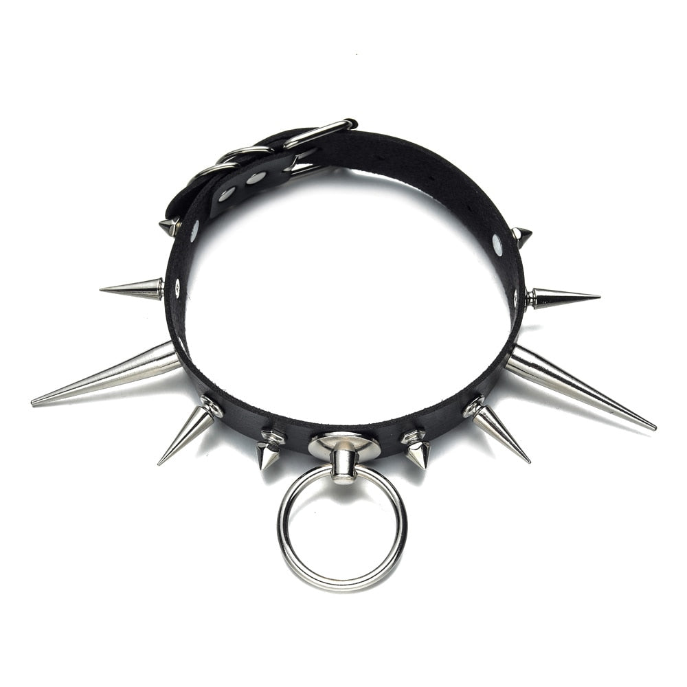 Long Spiked Choker