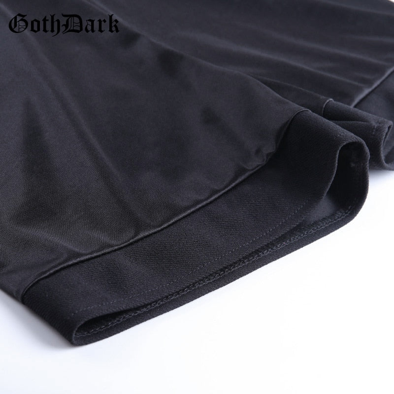 Cross Decal Pleated Skirt