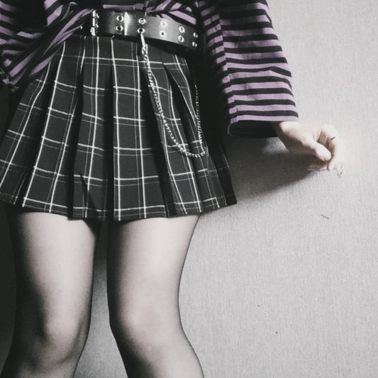 Variety of Grid Pleated Skirts