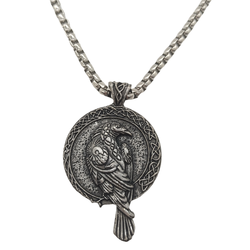 Raven Pendant Necklace