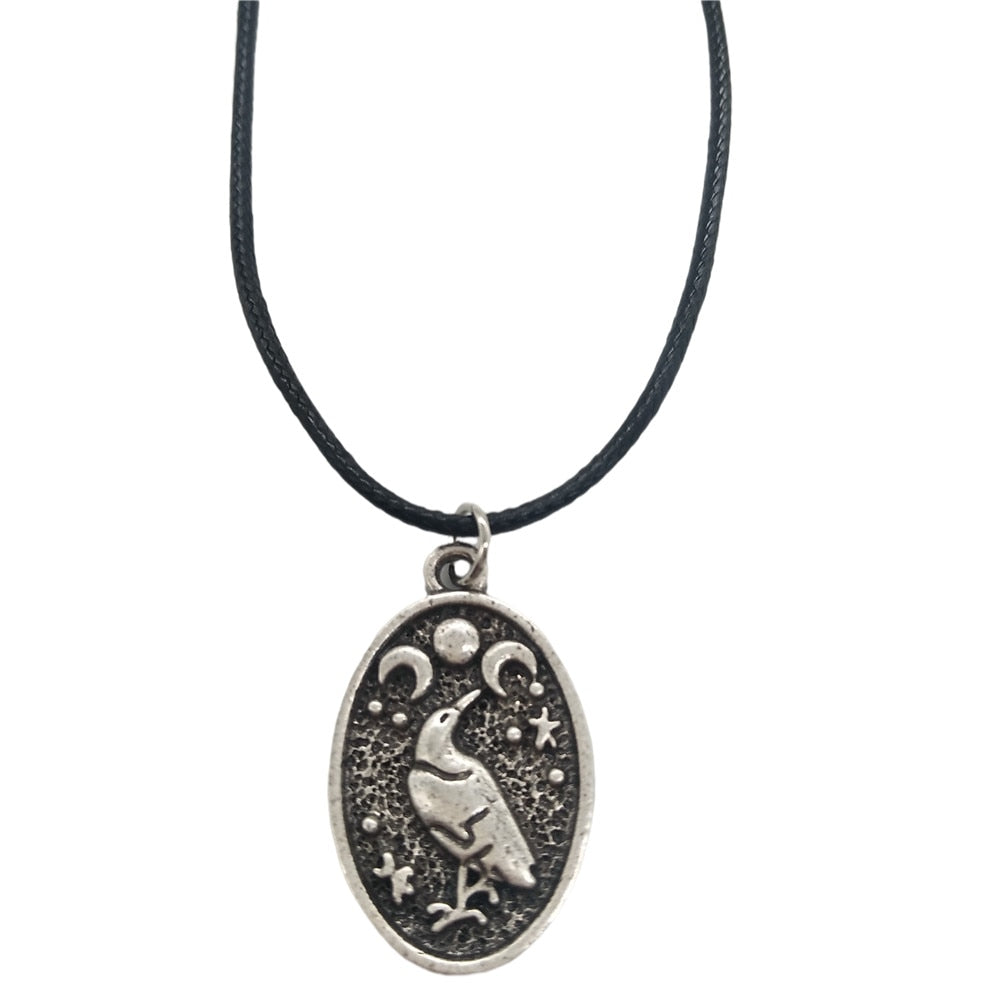 Raven Pendant Necklace