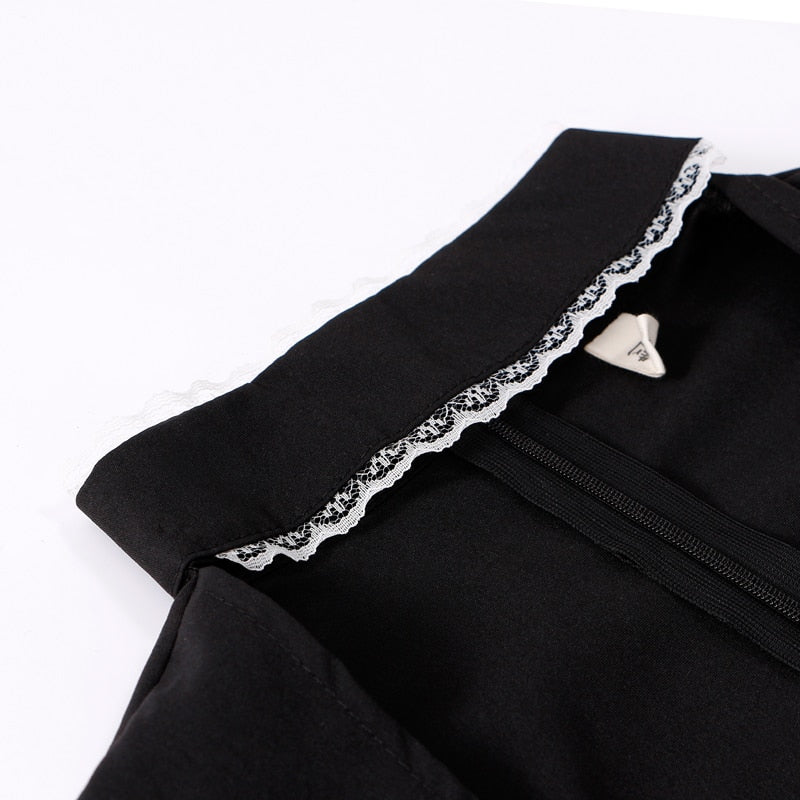 Lace Up Maid Dress