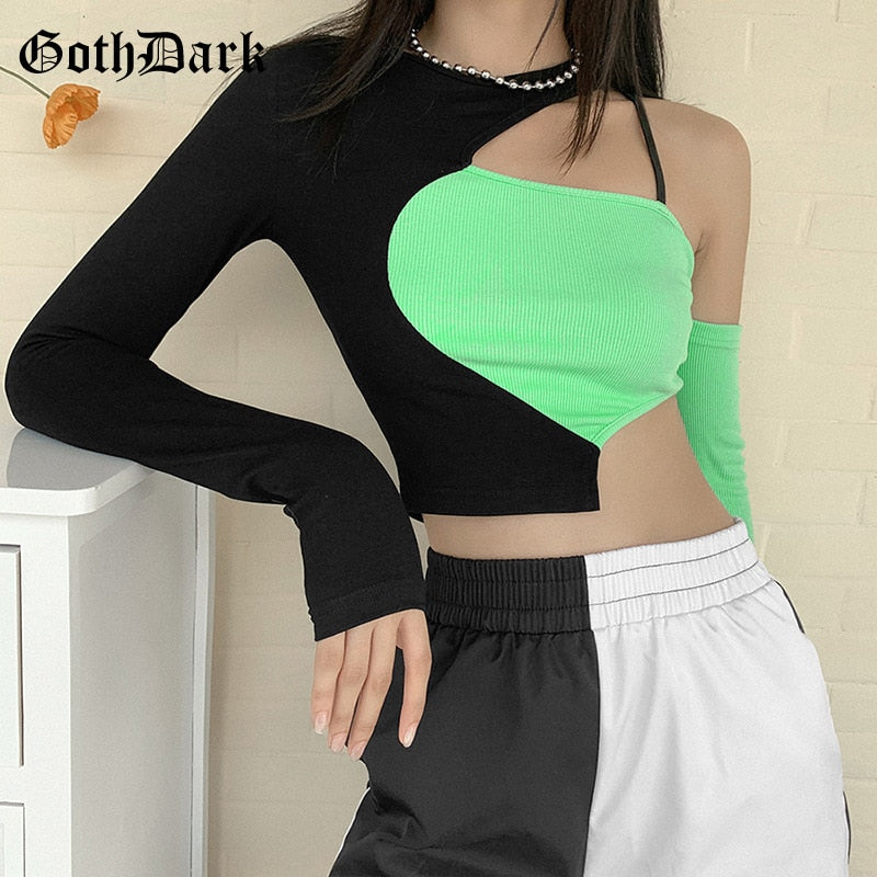 Y2K Patchwork Punk Rave Shirt