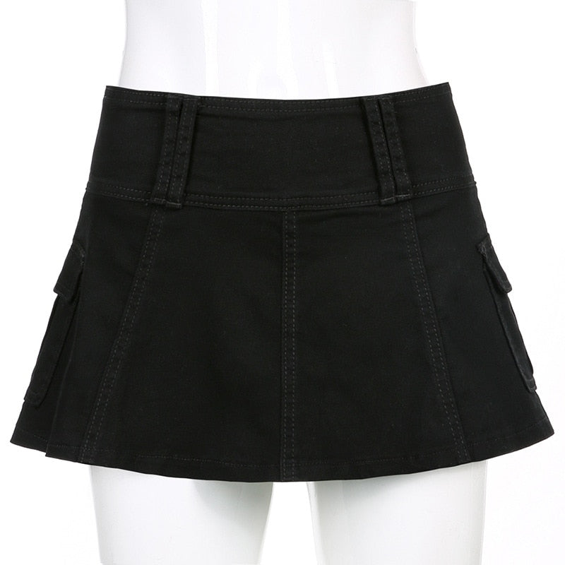 Pleated Mini Skirt