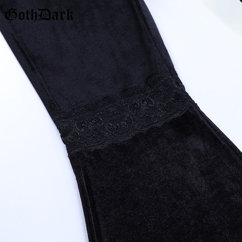 Flared Velvet Pants