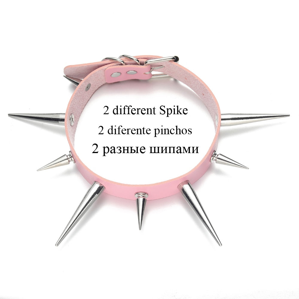 Long Spiked Choker