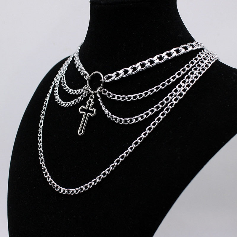 Chain Cross Choker