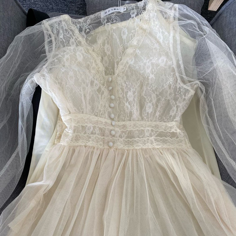 White Retro Dress