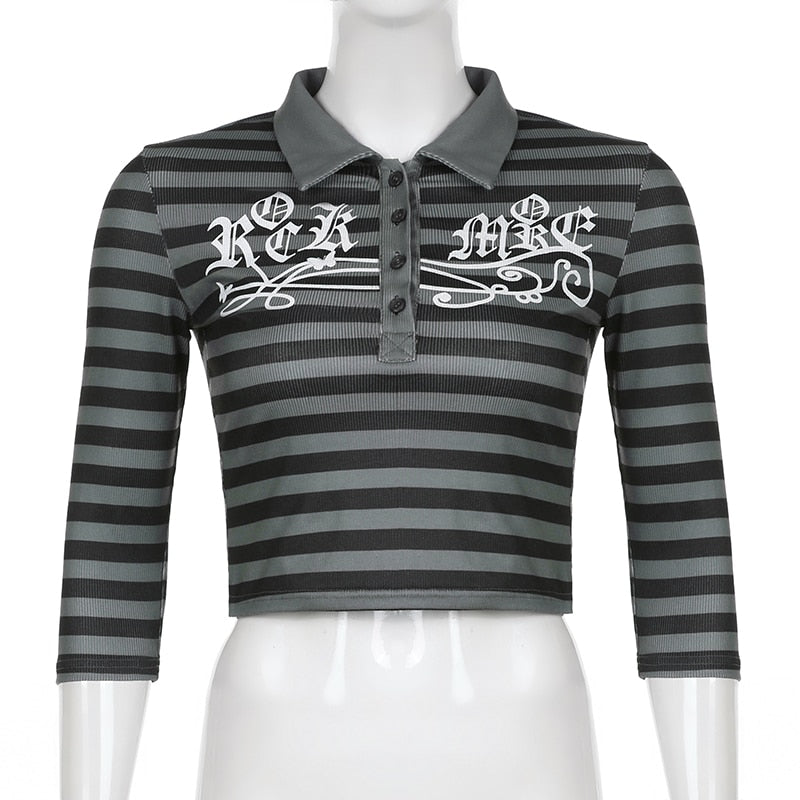 Striped Collared Tee