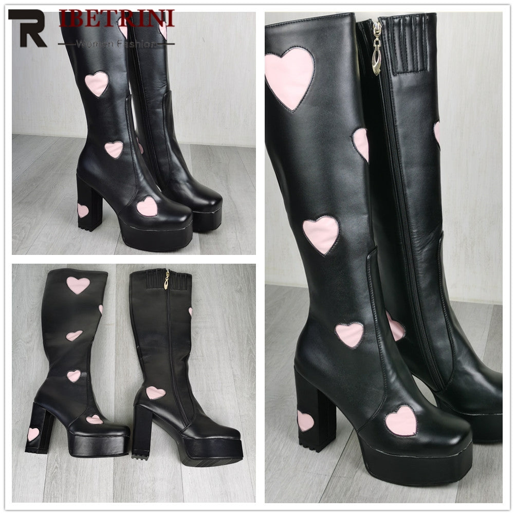 Heart Gogo Boots