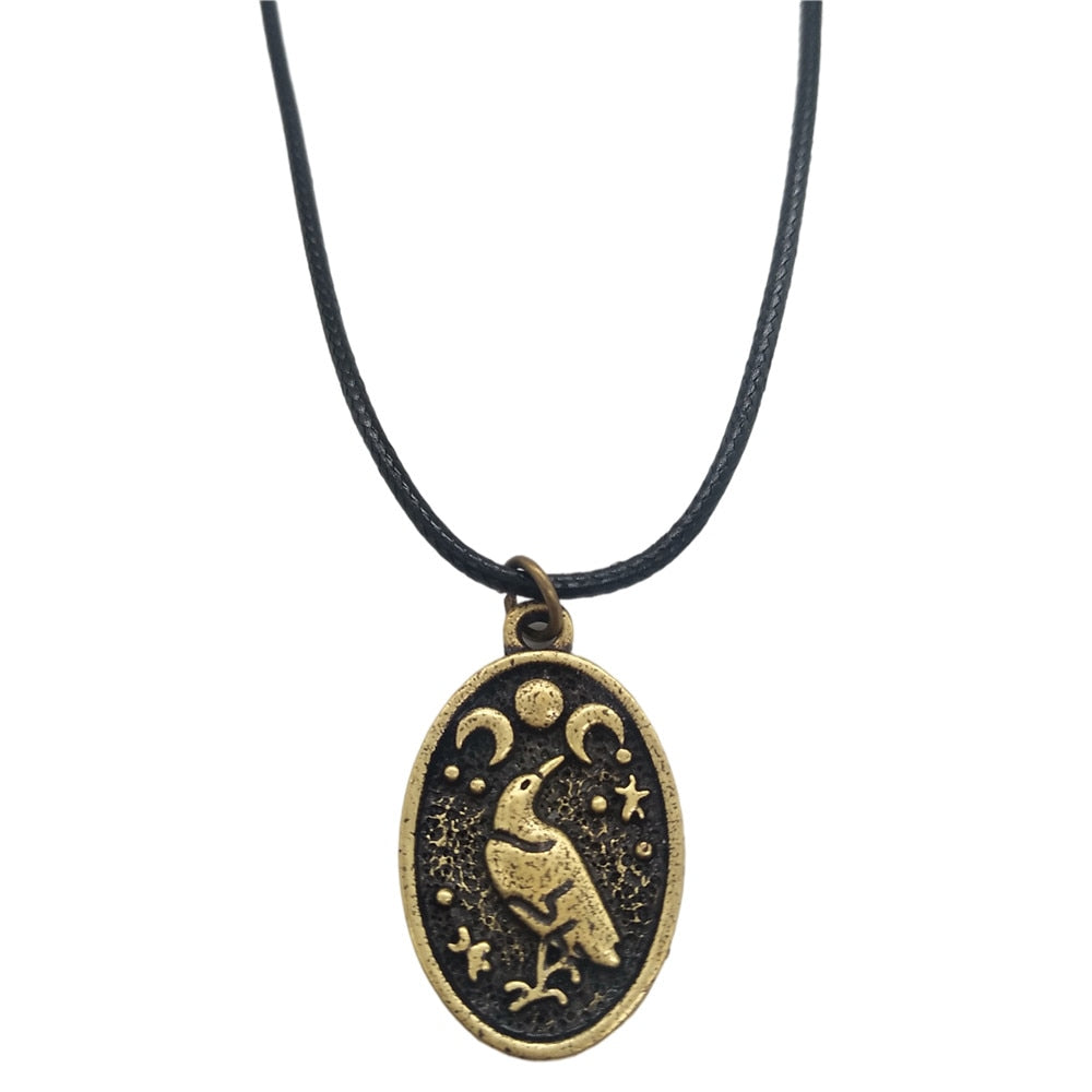 Raven Pendant Necklace