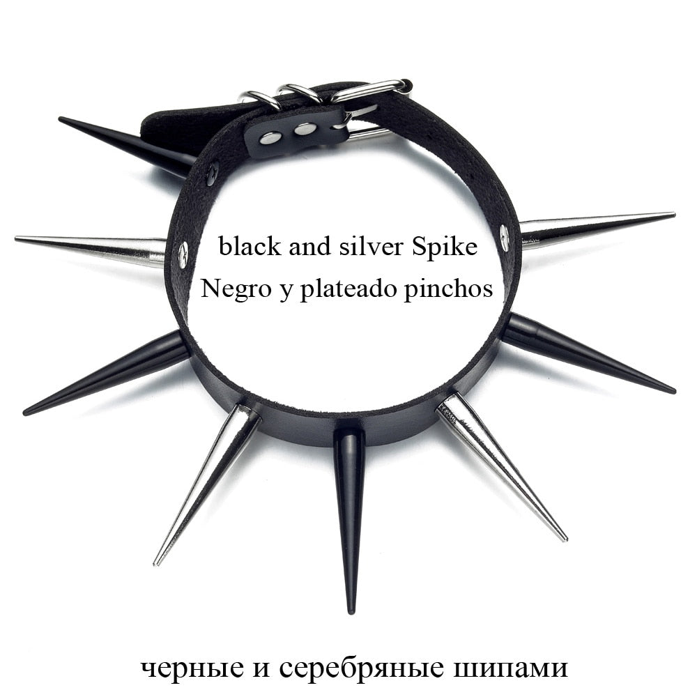 Long Spiked Choker