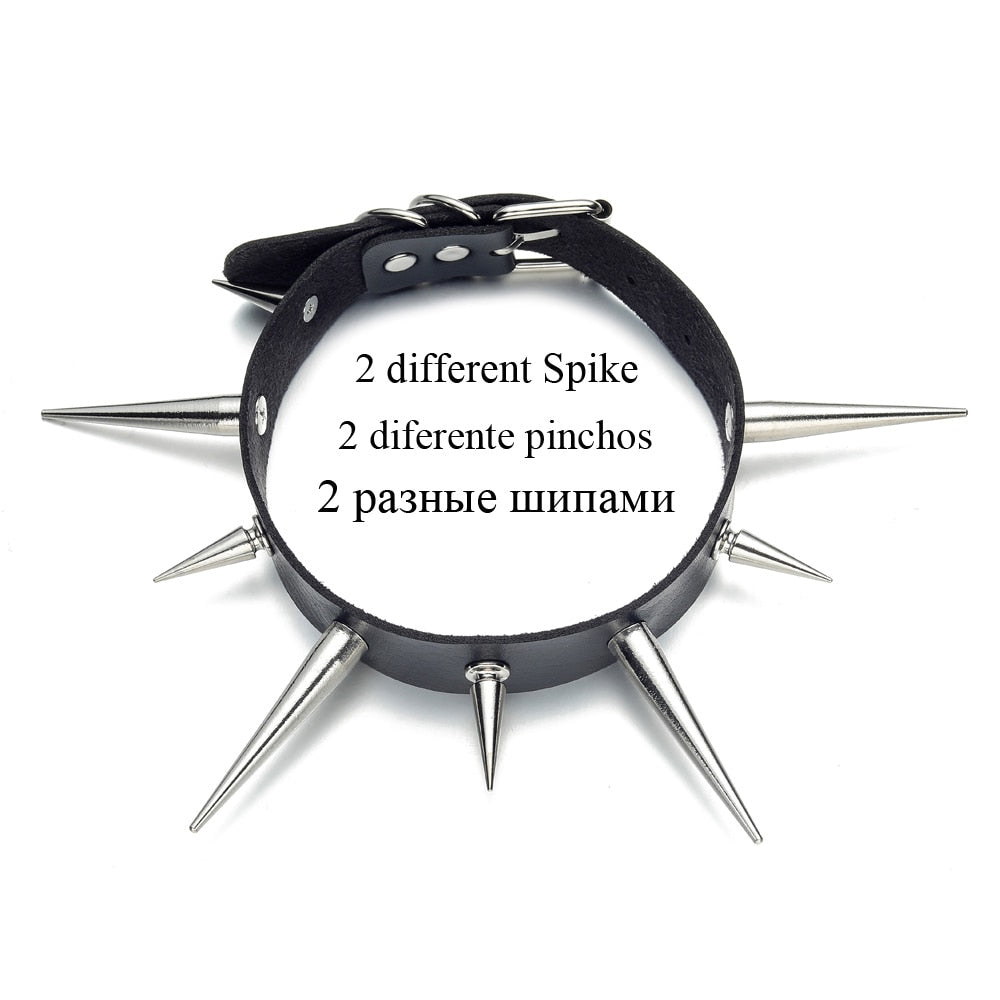 Long Spiked Choker