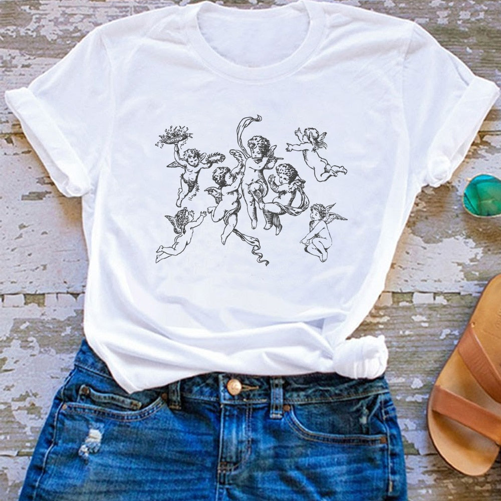 Angel Print T Shirt