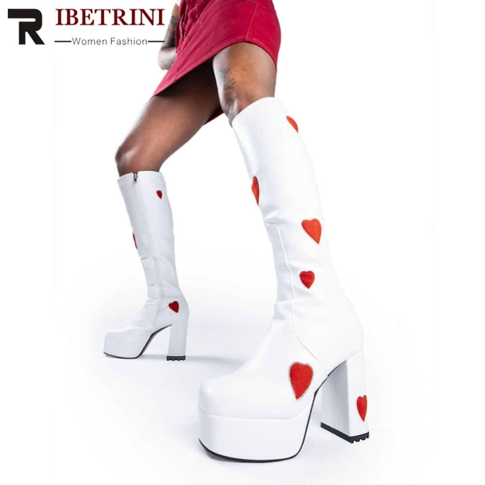 Heart Gogo Boots